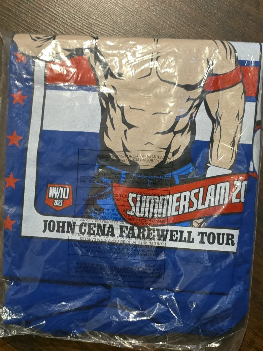WWE Blue 'Last Time Is Now' John Cena Graphic Tee